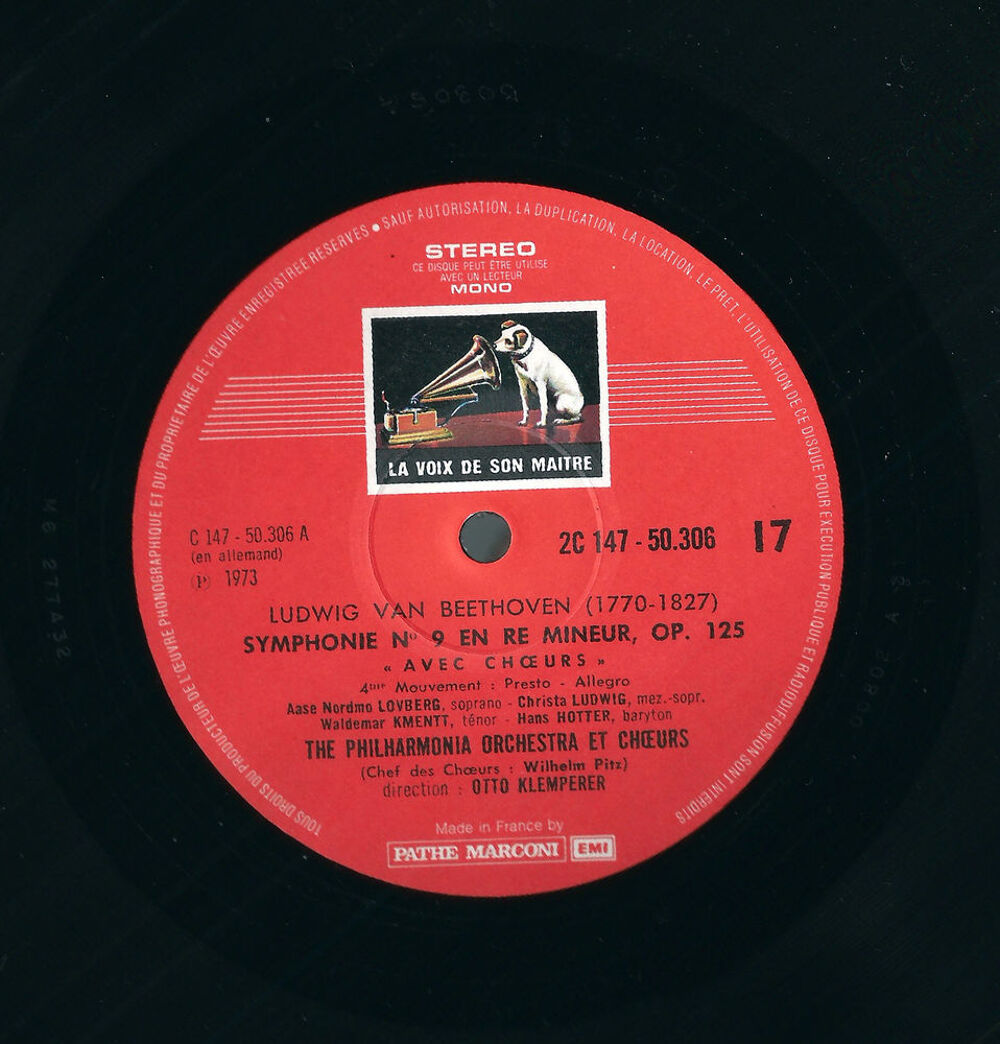 Beethoven : Symphonie n&deg;6 ?Pastorale? ? Otto Klemperer ? NM CD et vinyles