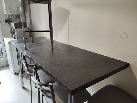 Grand bar mange-debout avec ses 6 chaises assorties, en très Villeurbanne (69)