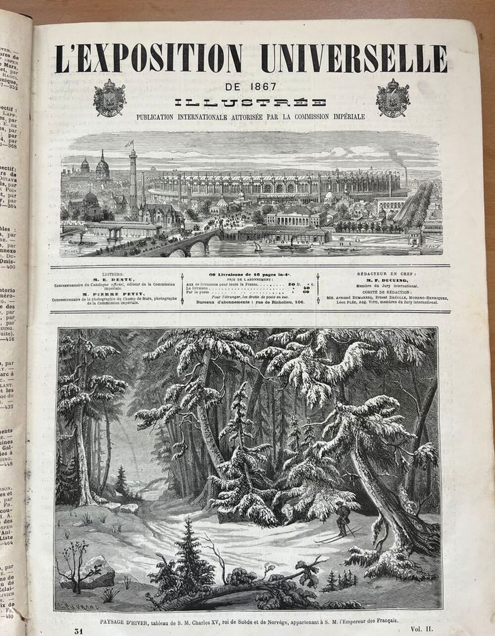 Lot 2 livres exposition universelle de Paris 1867 
