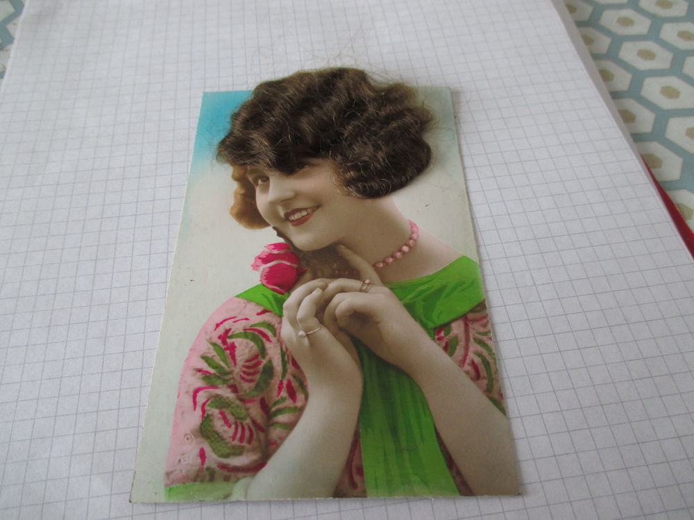 CARTE POSTALE A CHEVEUX 1929 