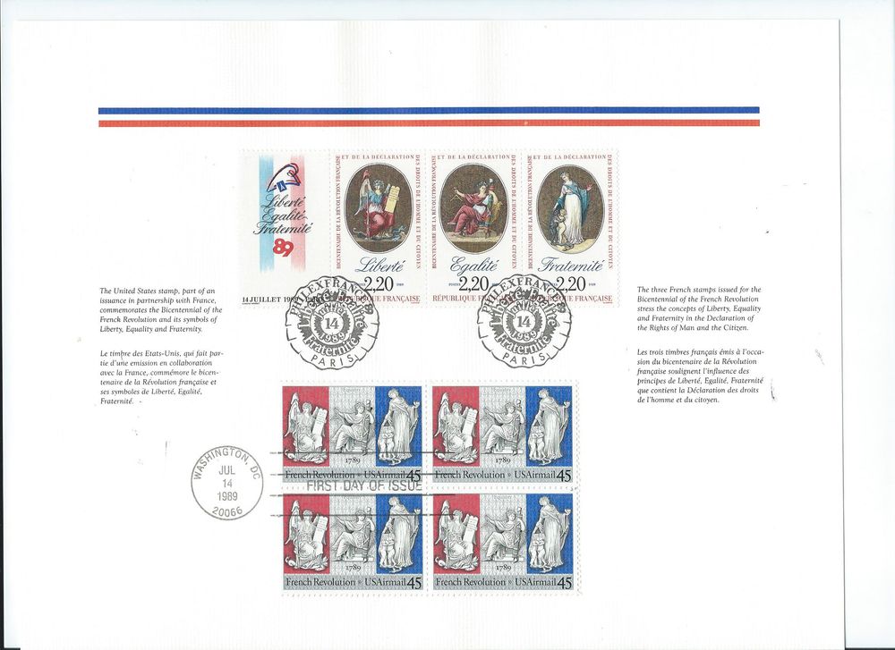 TIMBRE COMMEMORATIF FRANCO - AMERICAIN 