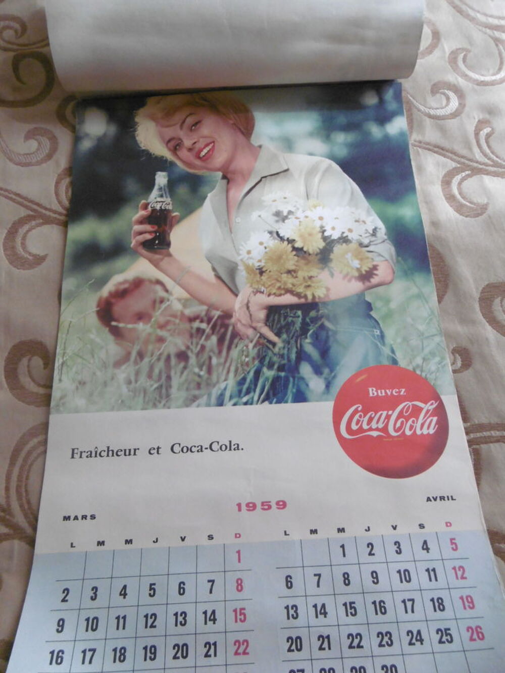 Calendrier Coca cola 1959 