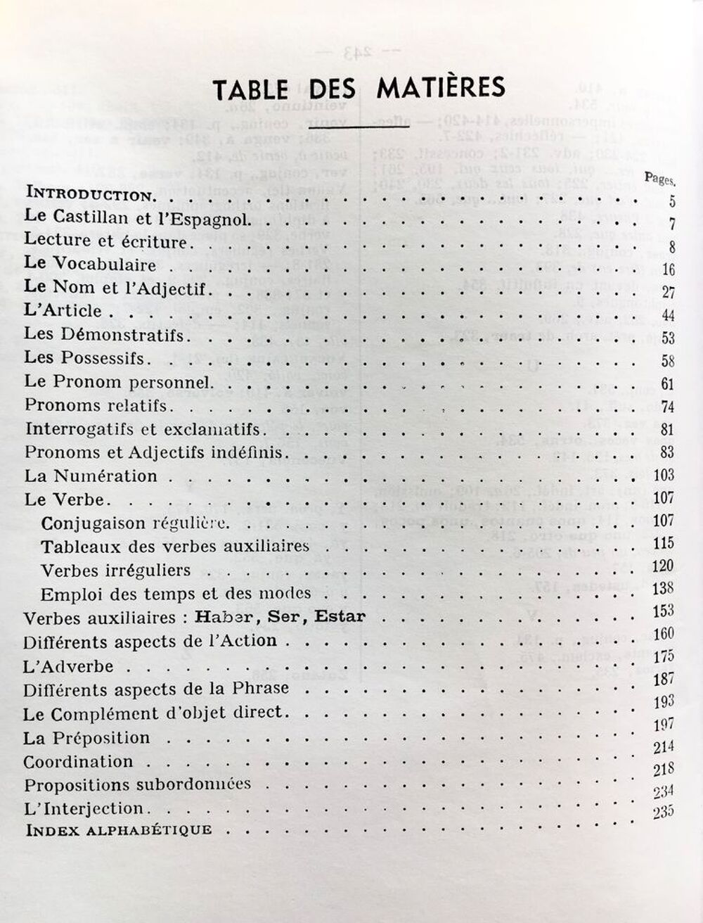 Pr&eacute;cis de grammaire espagnole; Livre grand format reli&eacute; neuf Livres et BD