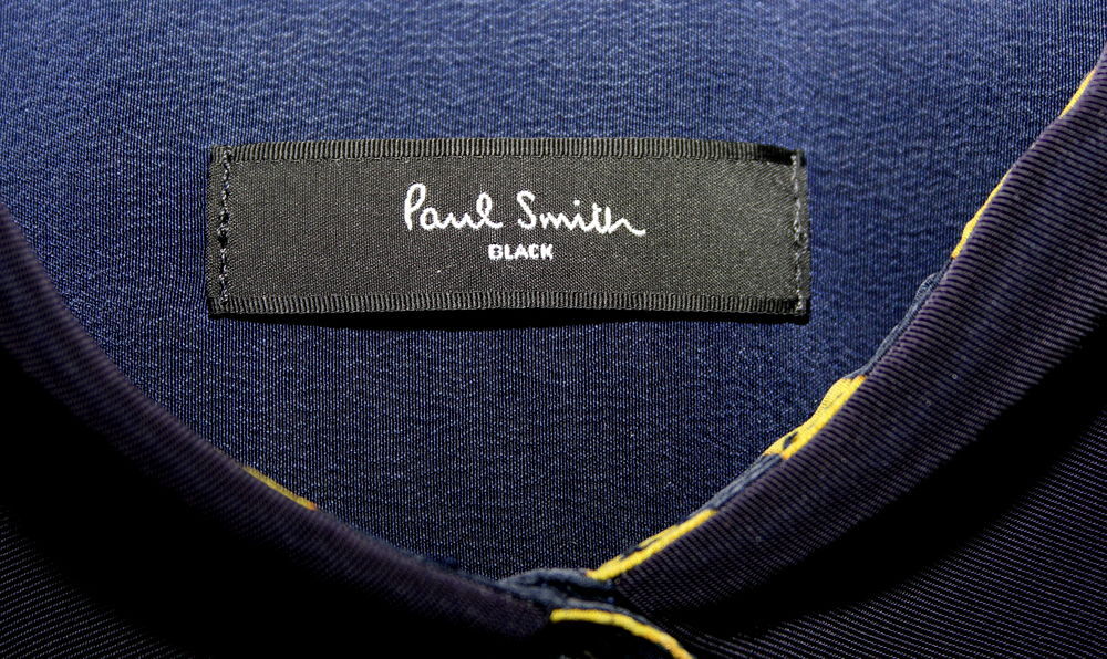 Top Chemise soie jaune et bleu PAUL SMITH T.40 Vêtements