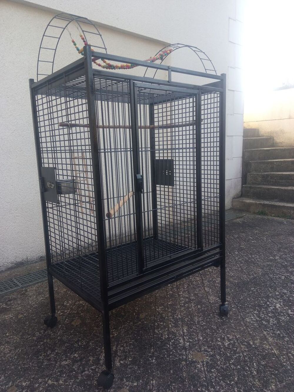 Cage Perroquet sur roulettes Meubles