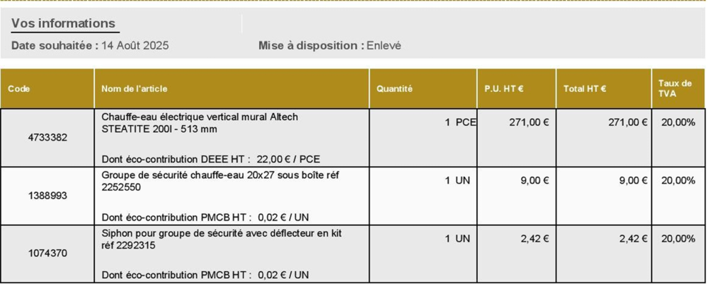 hauffe eau &eacute;lectrique vertical mural ALTECH STEATITE 200L Bricolage
