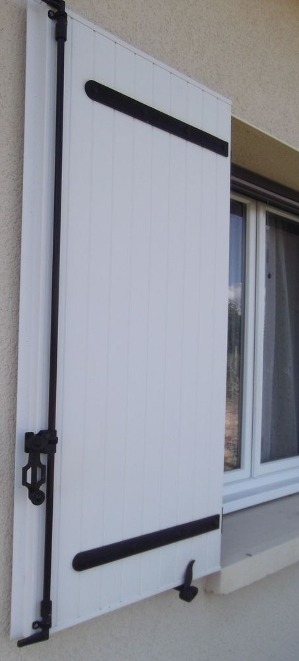 Volets battants 128x59 en PVC Décoration