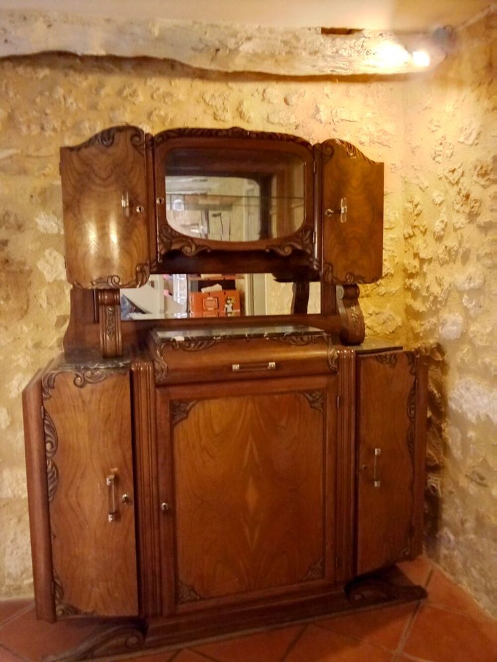 Beau buffet deux corps ann&eacute;es 40 Meubles