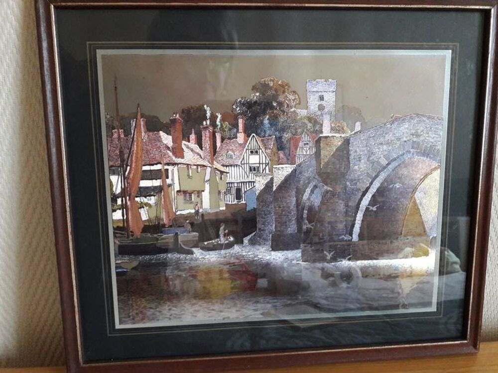 Tableau cadre paysage sous verre Décoration