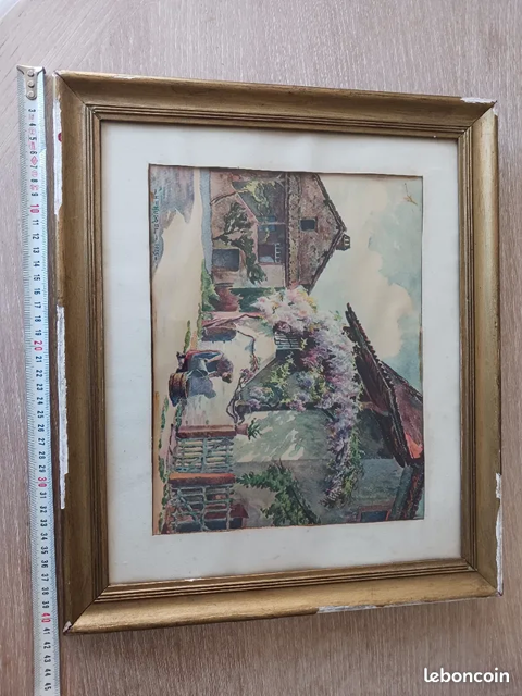 Aquarelle Honor� Hugrel 300 Chom�rac (07)