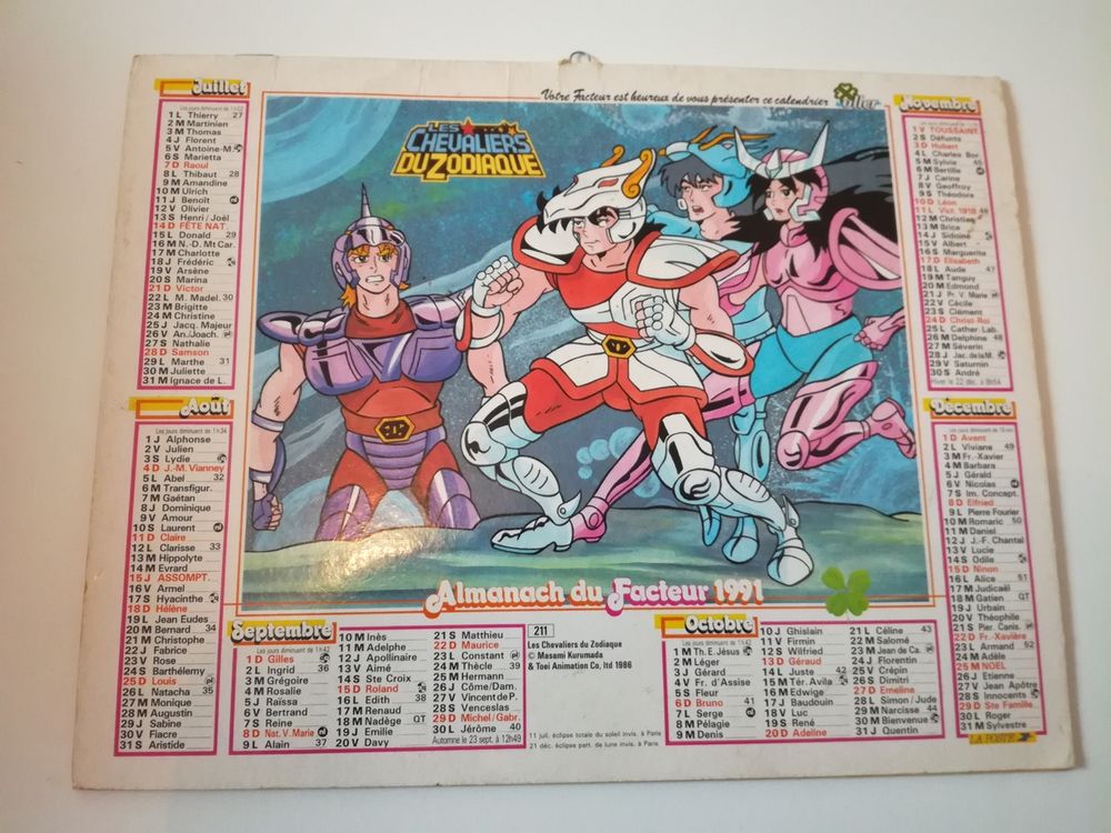 Calendrier Almanach des Postes 