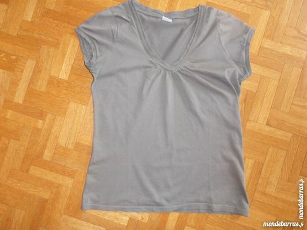 Tee-shirt Camaieu kaki (V6) Vêtements