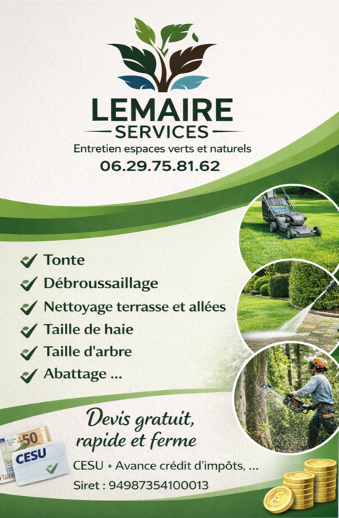 Jardinier Pro : Entretien, Taille, Abattage & Biodiversit&eacute; 0 17620 Champagne