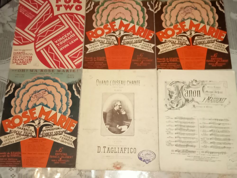 18 Ancienne partition , collector 