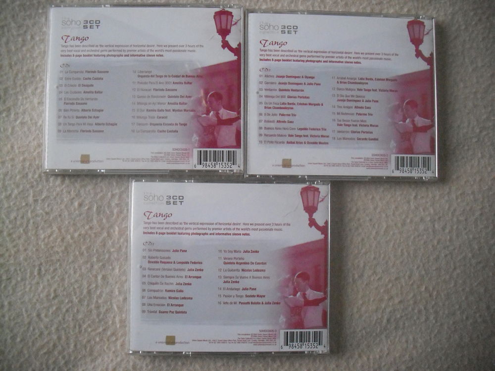 3cd tango CD et vinyles