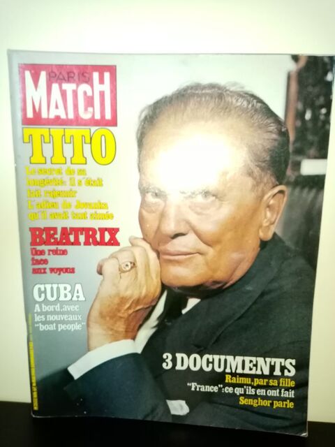 Paris Match N� 1616 du 16/05/1980 - Tito / Beatrix / Cuba 10 Angers (49)
