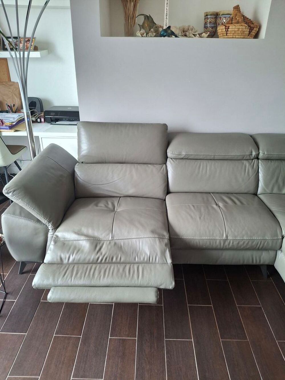 Canap&eacute; d'Angle cuir &eacute;lectrique Meubles