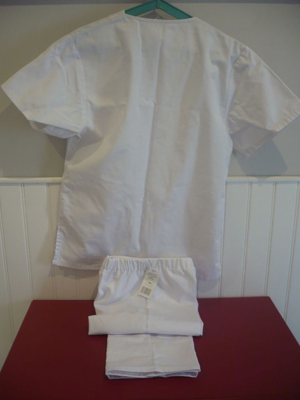ENSEMBLE VESTE PANTALON BLANC Vêtements