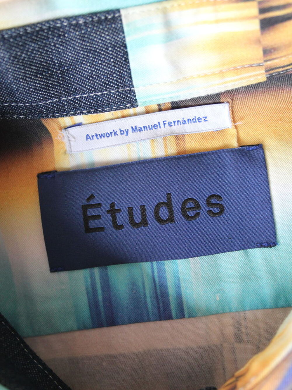 Chemise bleu &amp; beige ETUDES T.XS Vêtements