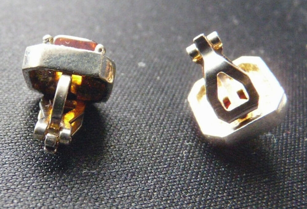 Parure en Ambre Naturel: 2 bagues + 2 Boucles d'Oreilles + 1 Bijoux et montres