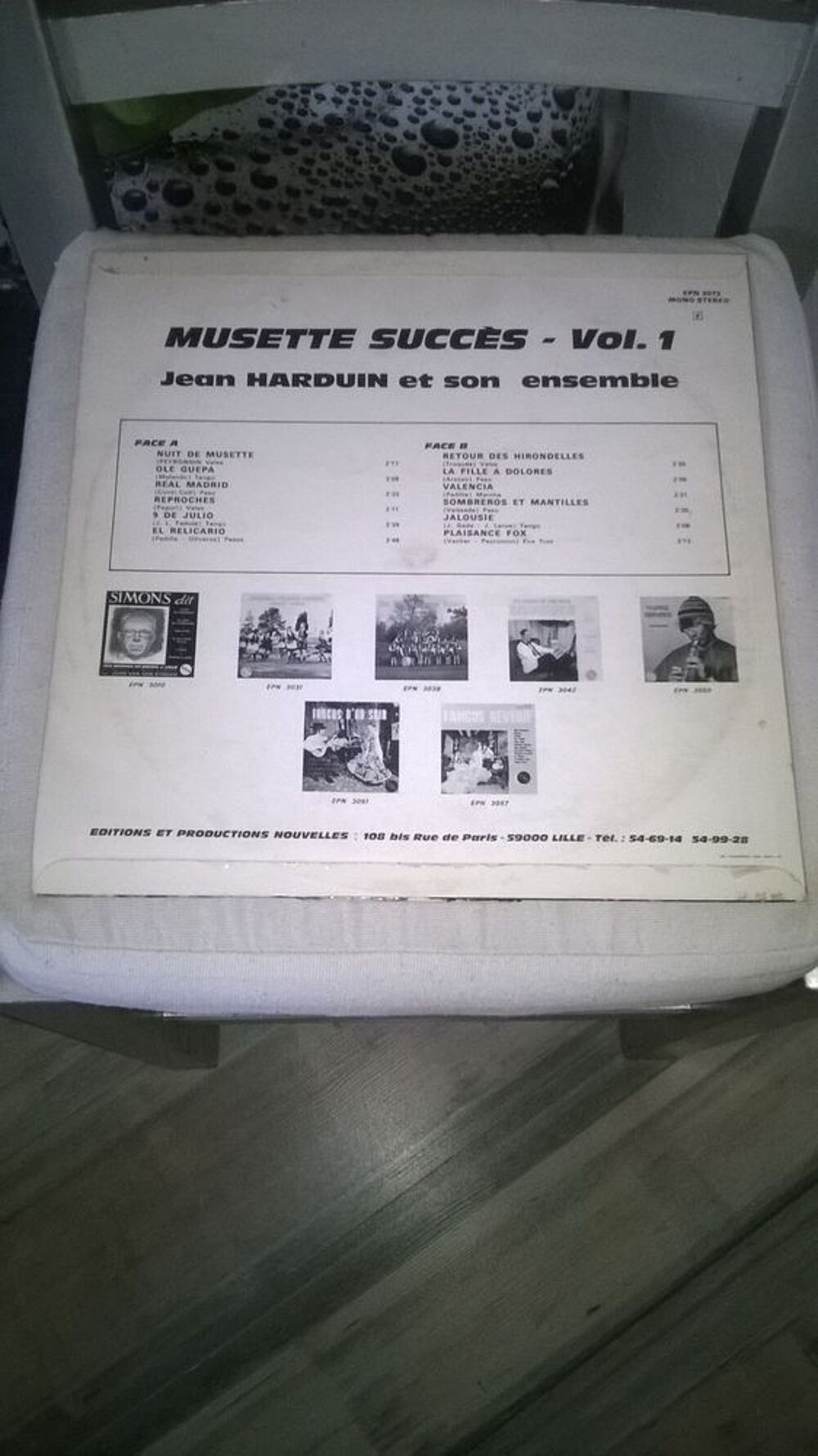 Vinyle Jean Harduin
Musette succes Vol 1
Excellent etat
N CD et vinyles