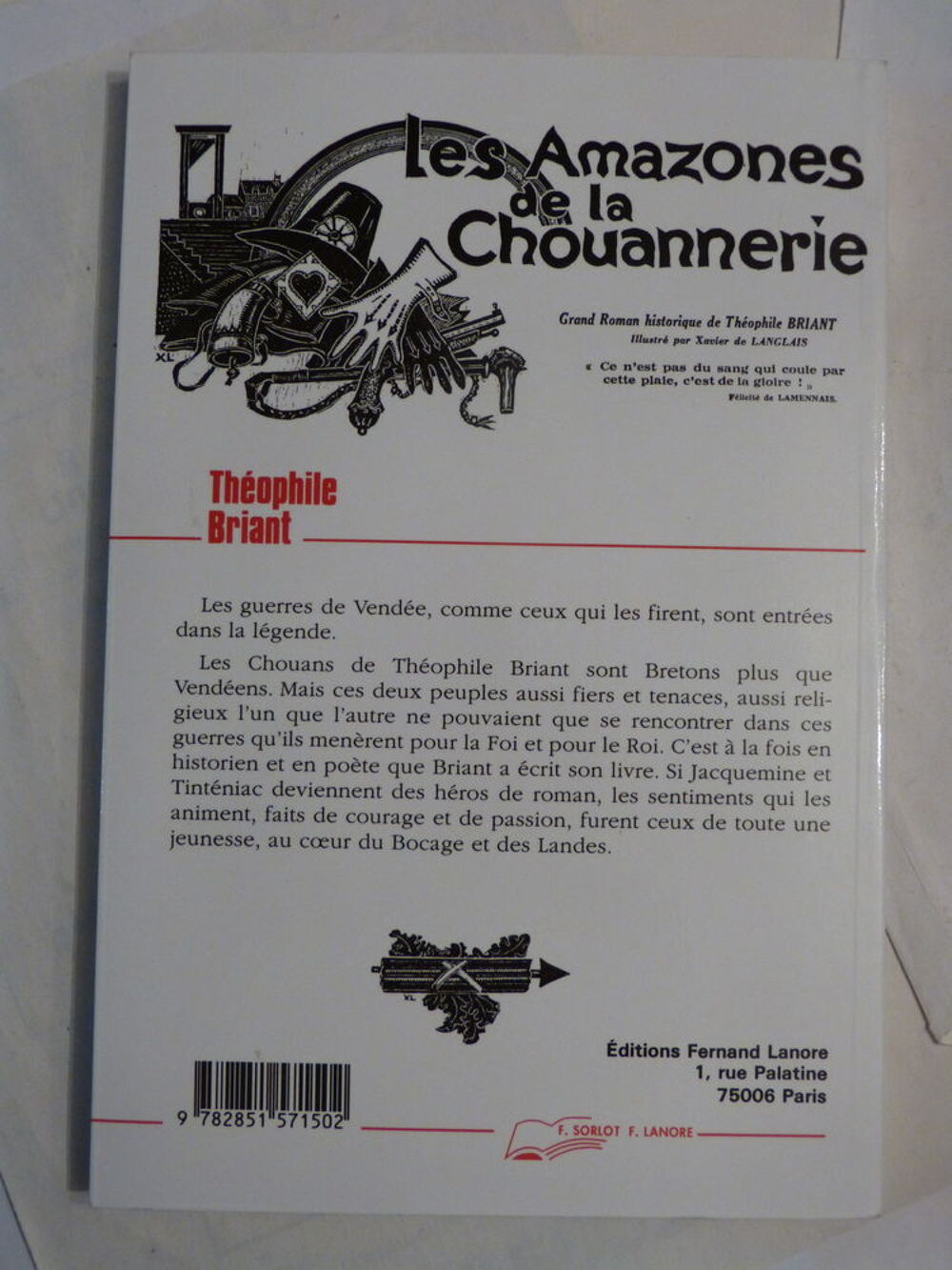 LES AMAZONES DE LA CHOUANNERIE illust XAVIER DE LANGLAIS Livres et BD
