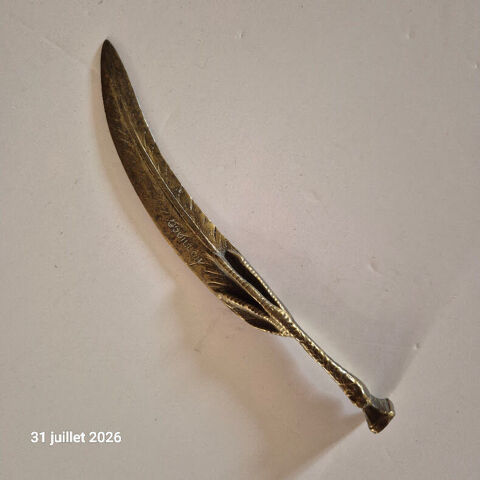 coupe-papier antique (ou ouvre-lettre) en bronze, conçu en f 35 Aubusson (23)
