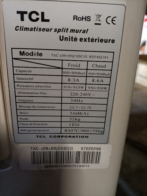 Climatiseur  bi-split neuf réversible 990 Saint-Christophe-sur-Dolaison (43)