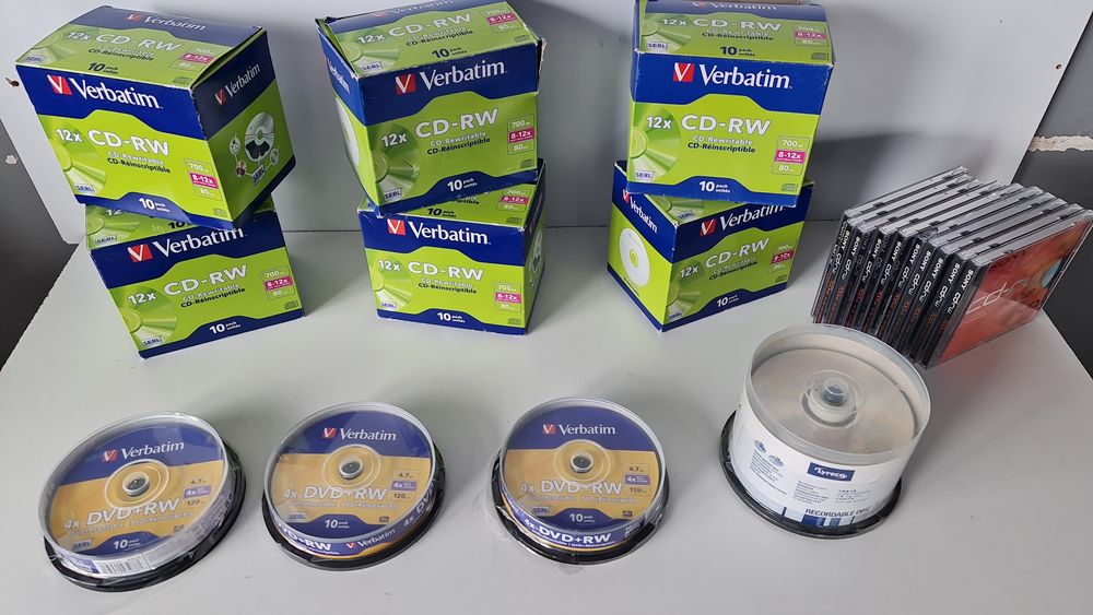 CD-RW Verbatim 120 pi&egrave;ces + 30 Pi&egrave;ce DVD Vierges DVD et blu-ray