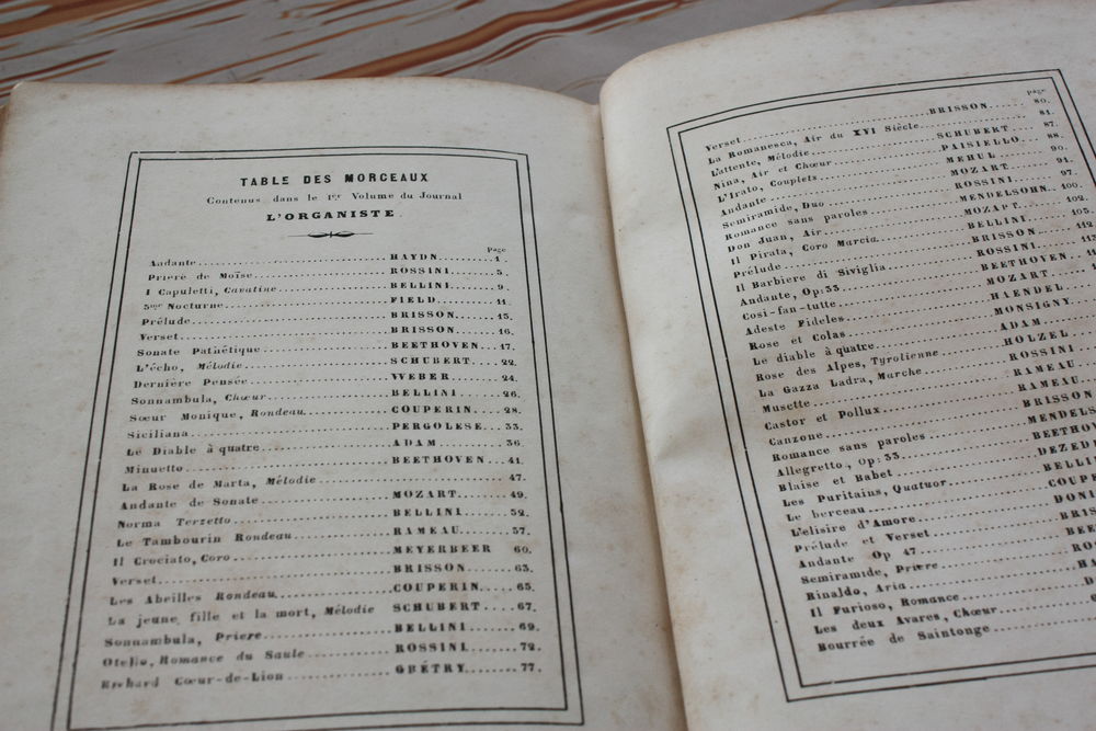 livre de partitions pour orgue et harmonuim Livres et BD