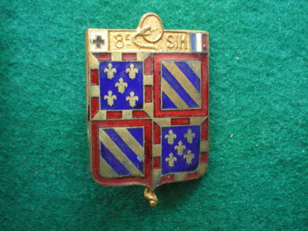 Insigne de Sant&eacute; - 8&deg; S.I.M. Section d'Infirmiers Militaires 
