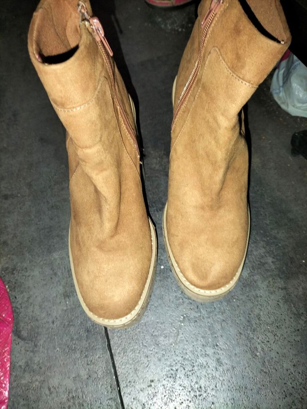 Boots Camel Asos pointure 37 tr&egrave;s bon &eacute;tat Chaussures