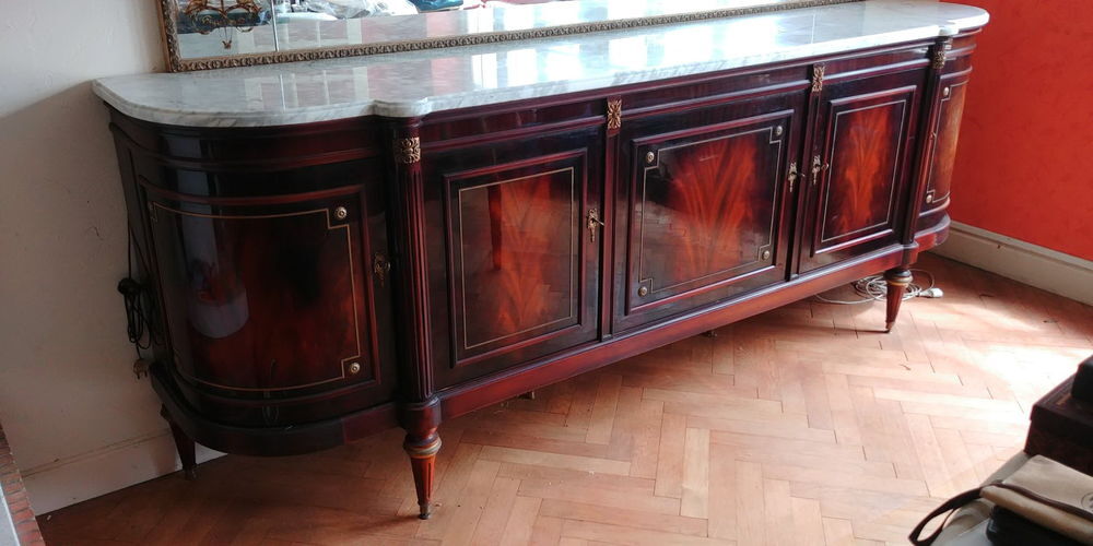 Buffet &quot;ELYSEE&quot; Style Louis XVI. Acajou et Marbre Meubles
