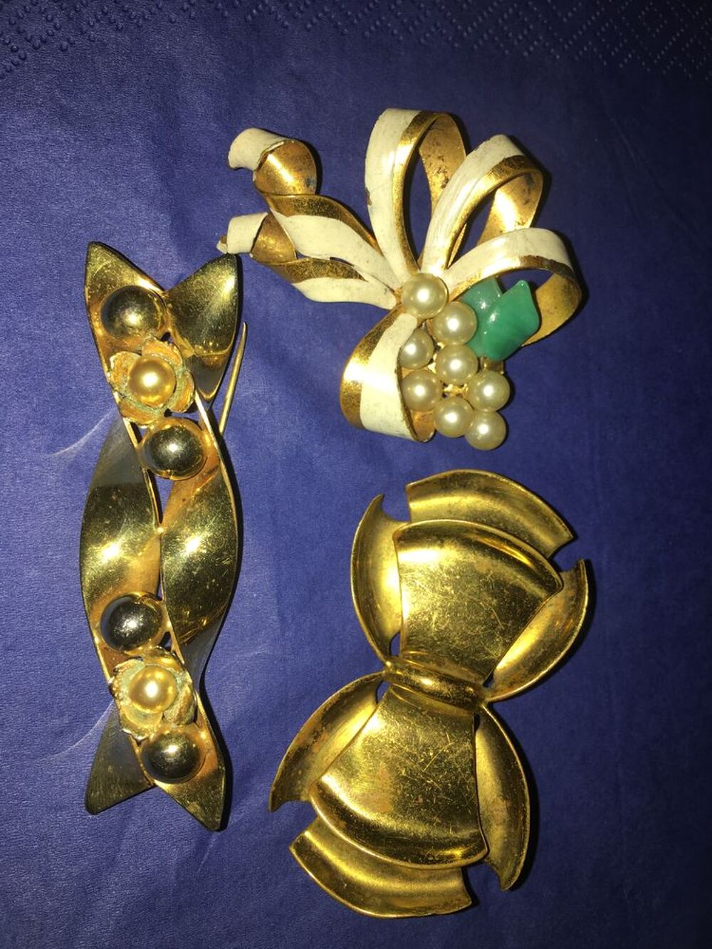 3 broche ann&eacute;e 1950 Bijoux et montres