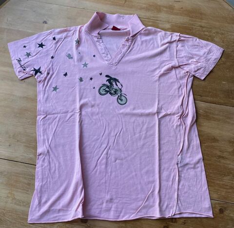 Polo Kulte Taille M rose moto 10 Paris 20 (75)