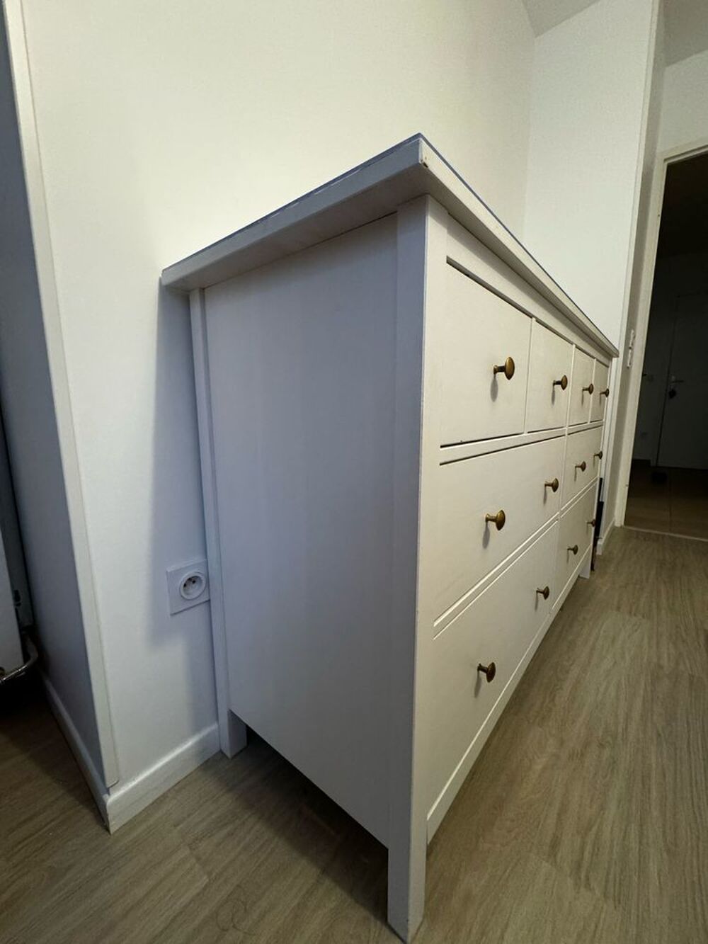 Commode 8 tiroirs personnalis&eacute; - Blanche Meubles