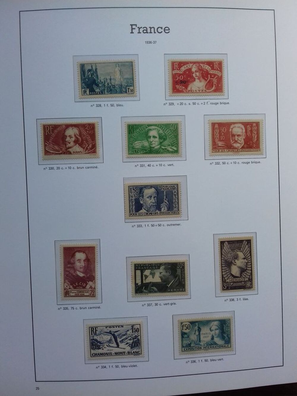  Timbres France neufs 1938 &agrave; 2011 
