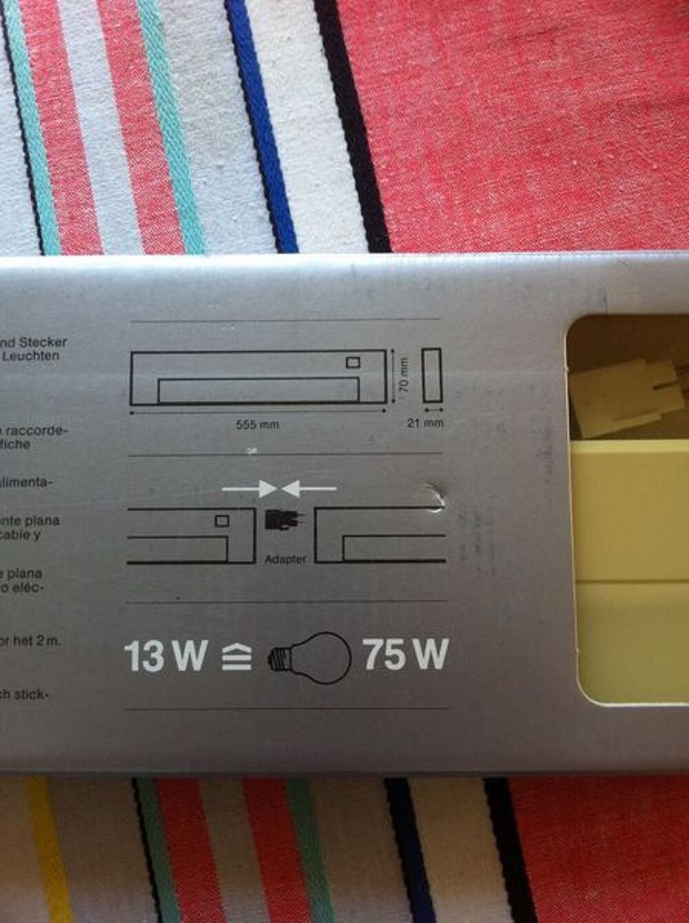 Luminaire, r&eacute;glette lumineuse Bricolage