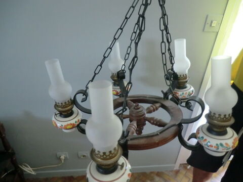 2 suspensions lustres roues 3 et 5 branches 18 Boos (76)