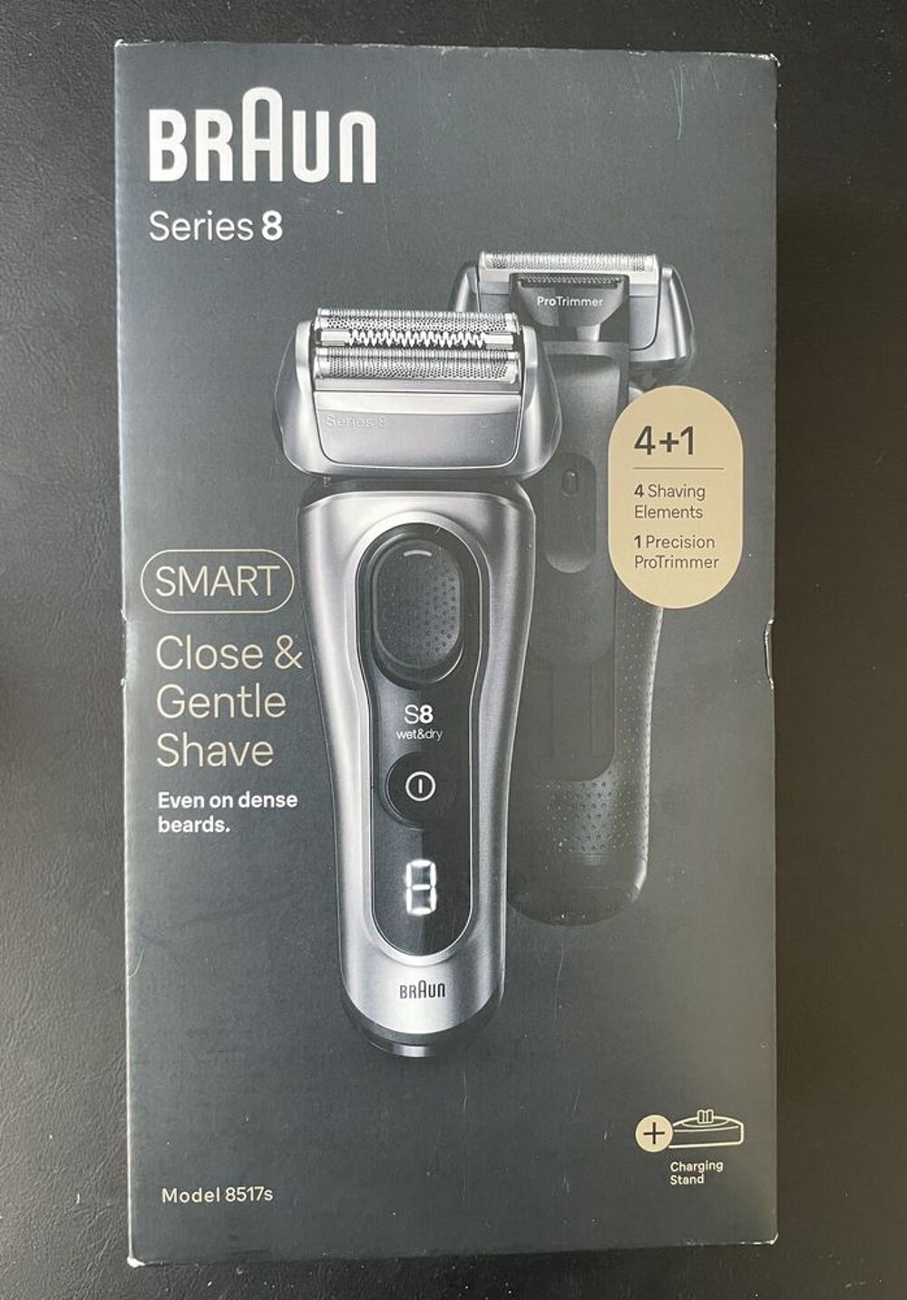 Rasoir BRAUN S&eacute;rie 8 mod. 8517S &eacute;tat neuf garantie 2027 Electroménager