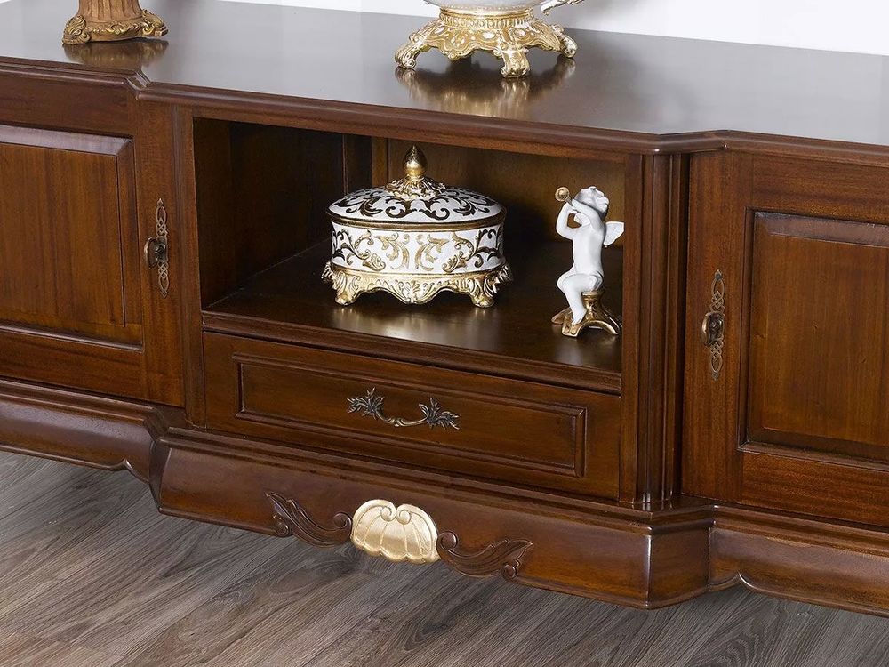 Meuble TV couleur noyer en bois d'acajou
Meubles