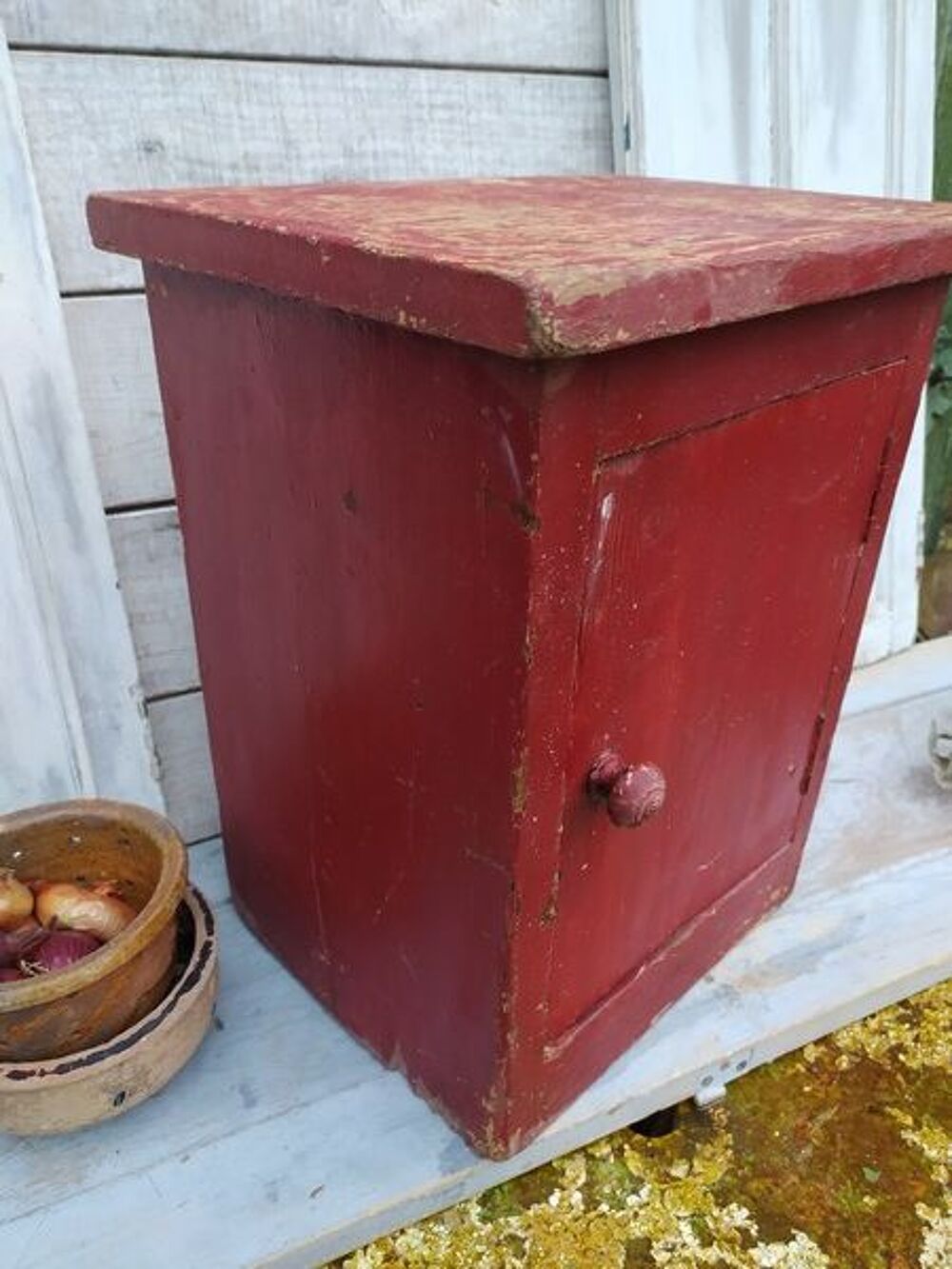 Petit Meuble Armoire Bois Style Ferme Patine Bordeaux
Meubles