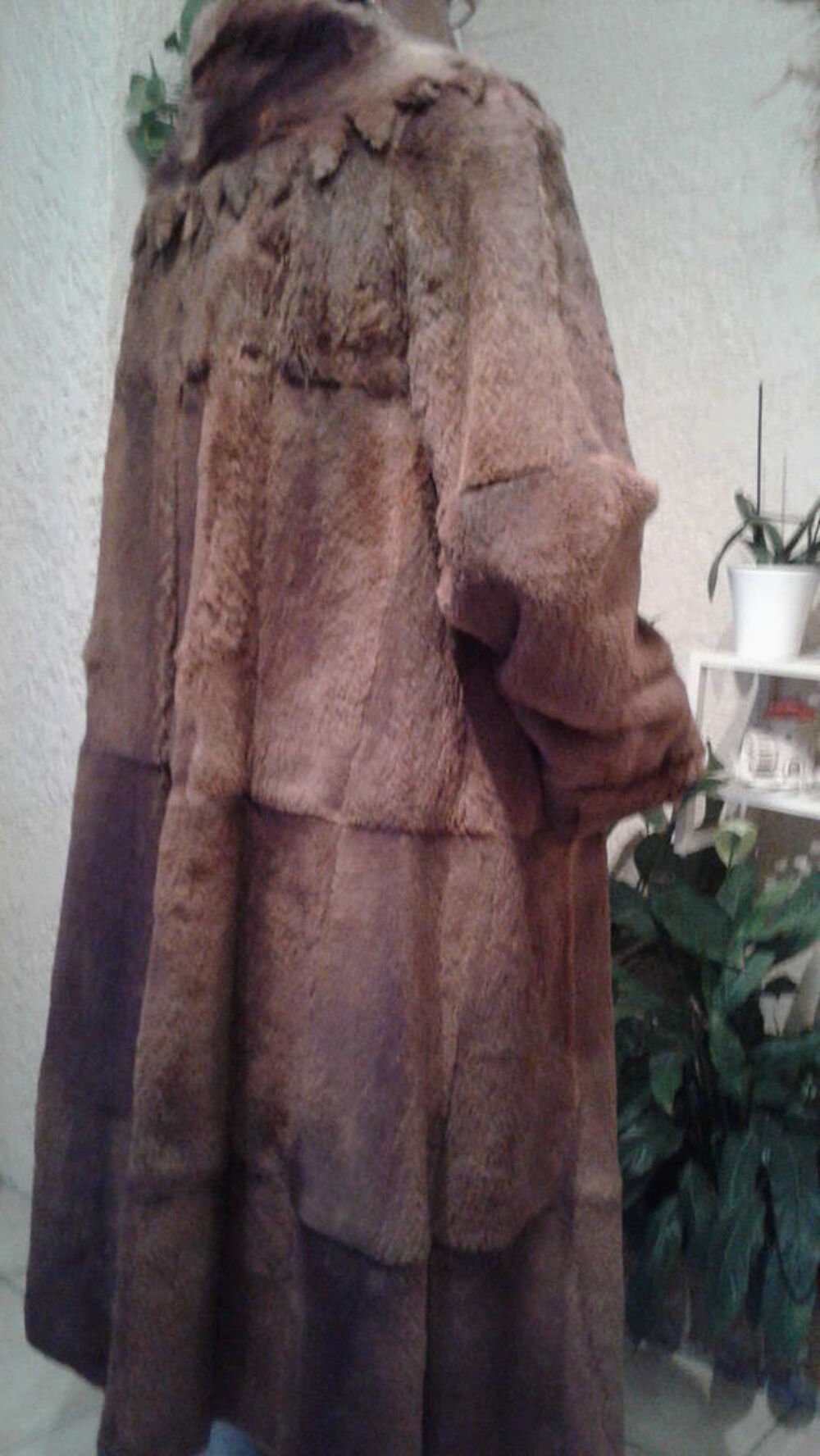Manteau long vison v&eacute;ritable Vêtements