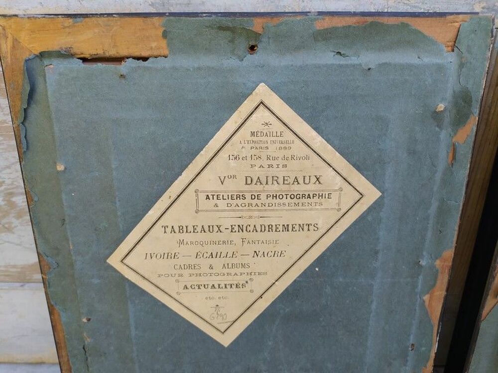 Photographies Ambrotypes Portraits XIX&egrave;me Victor Daireaux 