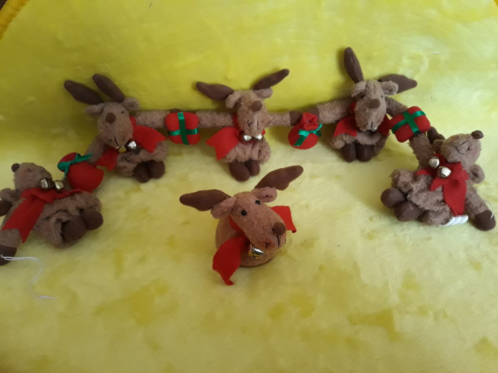 Guirlande cerfs en tissu Décoration