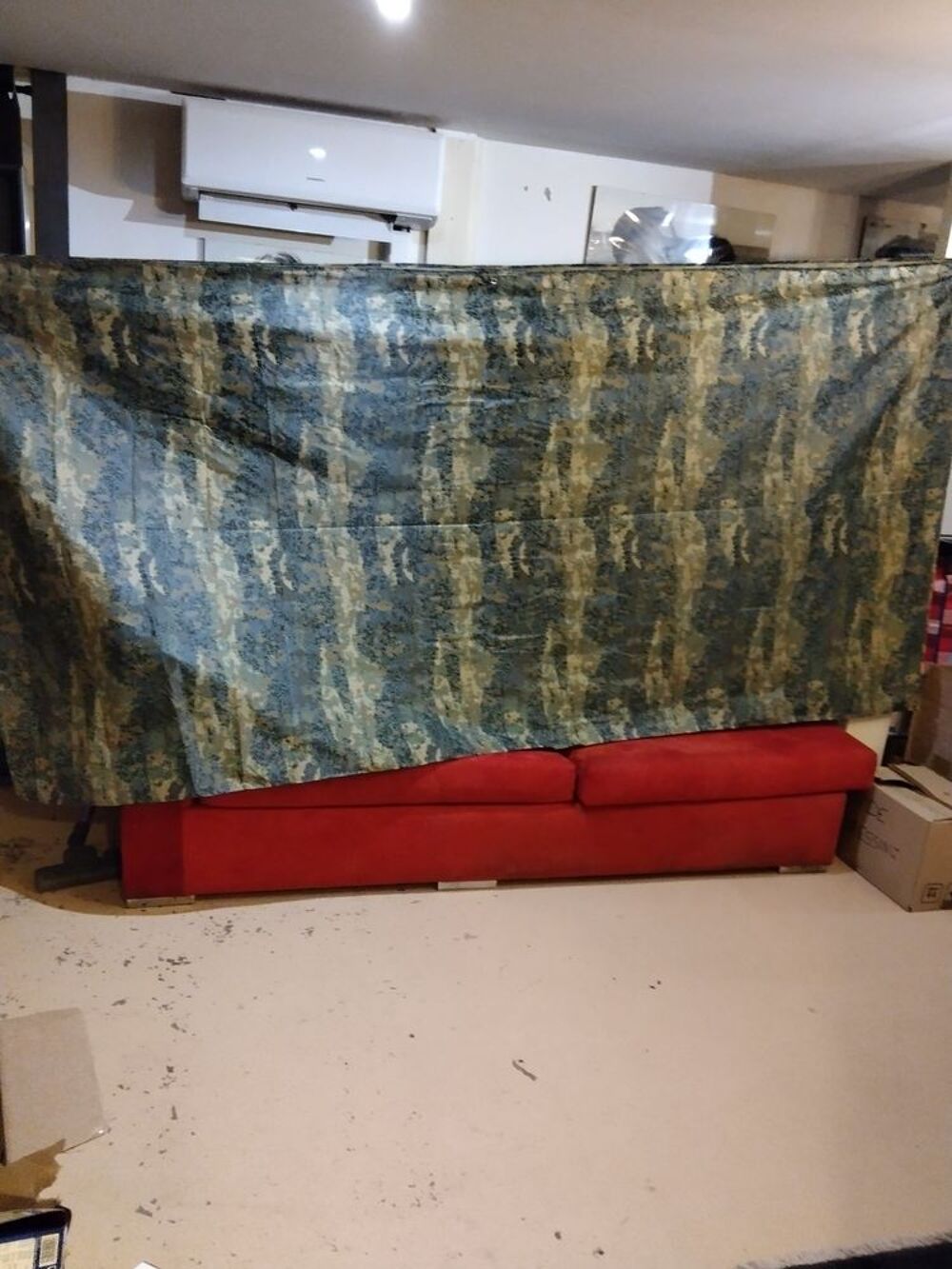 B&acirc;che camoufl&eacute;e de l arm&eacute;e Bricolage