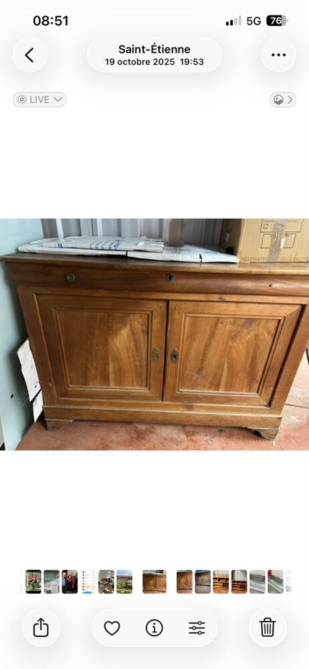 Buffet plein bois noyer Meubles