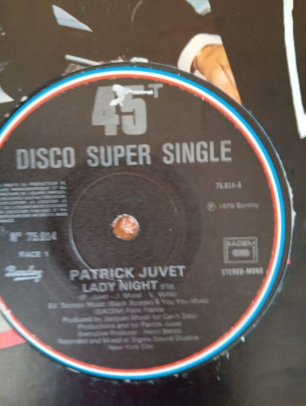 Disque vinyle Maxi 45 Tour &Eacute;dition limit&eacute;e Patrick Juvet CD et vinyles