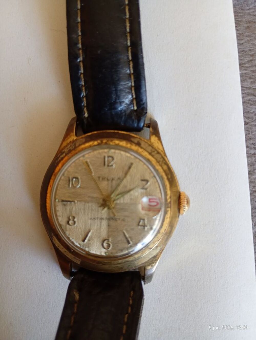 montre homme Truxa m&eacute;canique Bijoux et montres