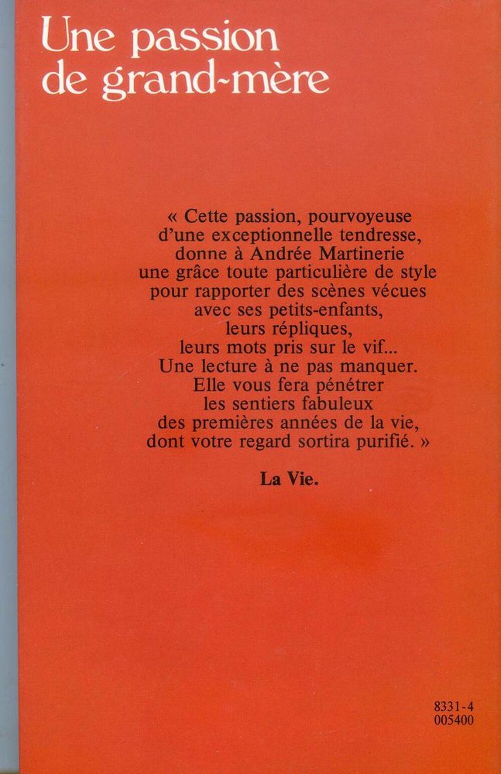 Une passion de grand-m&egrave;re Livres et BD